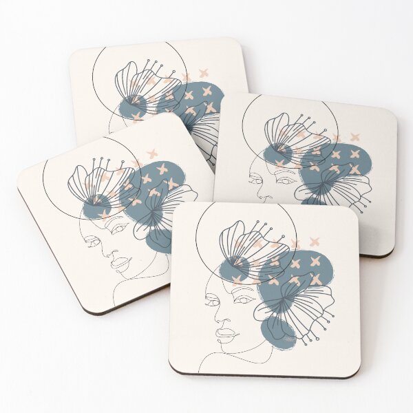 Item preview, Minimalistic floral boho lineart  designed and sold by CreativeStrand.