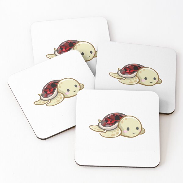 Item preview, Cute Baby Garnet Sea Turtle Sticker designed and sold by 10six.