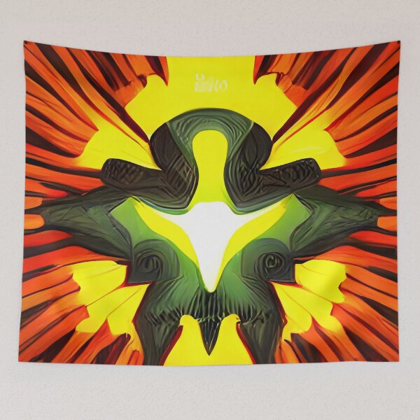 Item preview, Flying Dinosaur over a Volcano designed and sold by PlacidHinds.