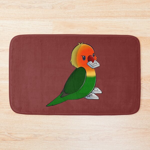Item preview, Naughty fischers lovebird stealing gaming keys from keyboard designed and sold by Lovebirbs.