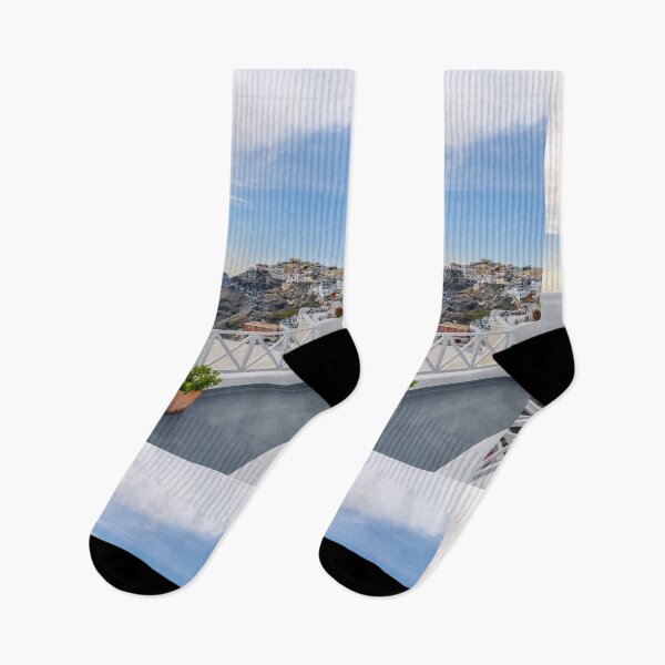 Item preview, Santorini, Greece, Hotel Balcony designed and sold by newburyboutique.
