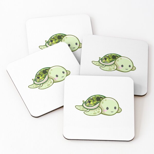 Item preview, Cute Baby Peridot Sea Turtle Sticker designed and sold by 10six.