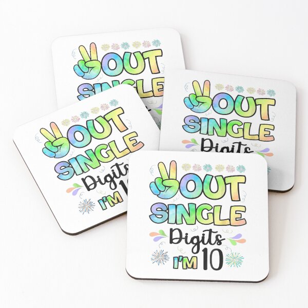 Item preview, Peace Out Single Digits I'm 10 kids  designed and sold by GodivaShop.