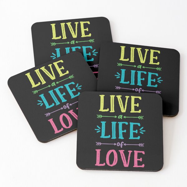Item preview, Live a Life of Love! Rainbow Pride Good Vibes designed and sold by MunsyArt.