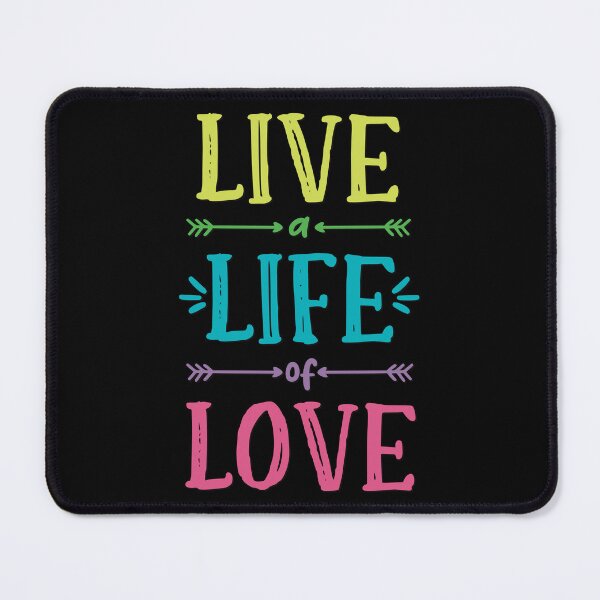 Item preview, Live a Life of Love! Rainbow Pride Good Vibes designed and sold by MunsyArt.