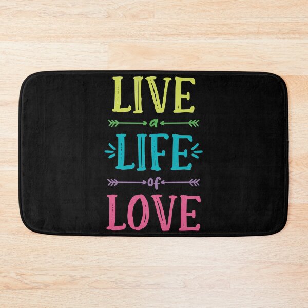 Item preview, Live a Life of Love! Rainbow Pride Good Vibes designed and sold by MunsyArt.