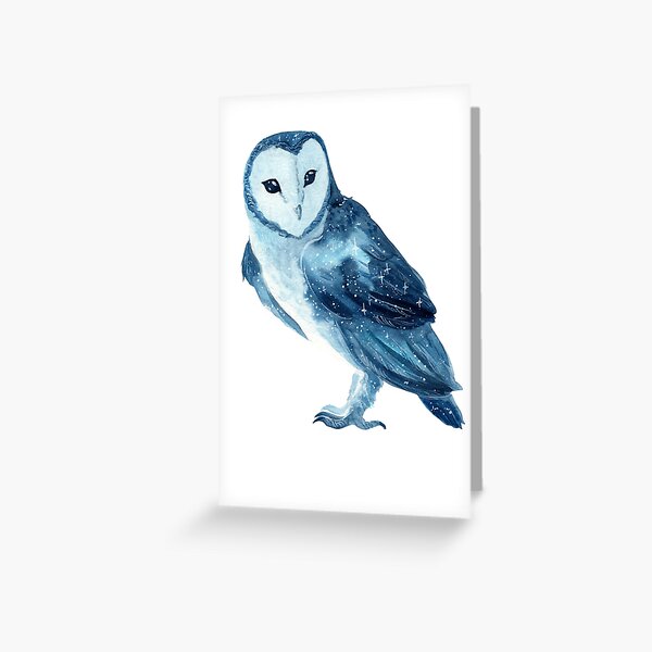 Item preview, Galaxy Barn Owl designed and sold by Threeleaves.
