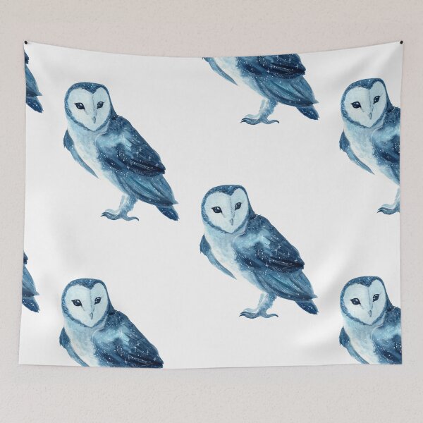 Item preview, Galaxy Barn Owl designed and sold by Threeleaves.
