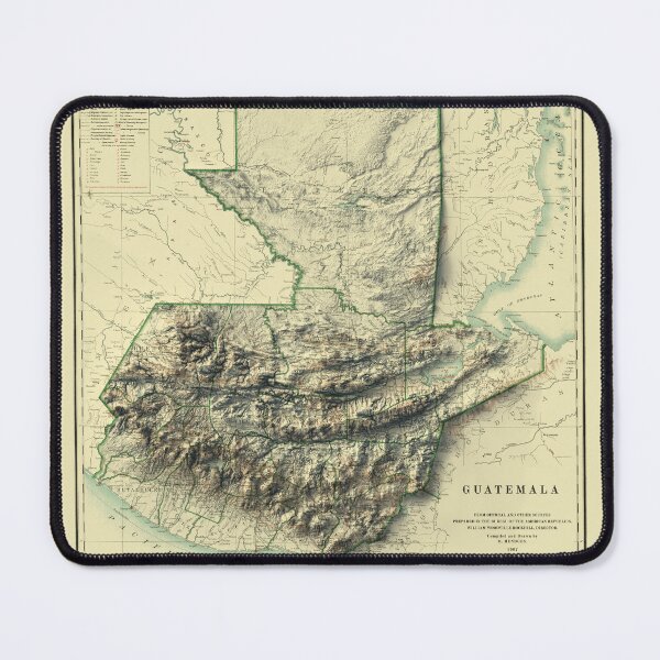 Item preview, 1902 Guatemala Relief Map 3D digitally-rendered designed and sold by ThinkAboutMaps.