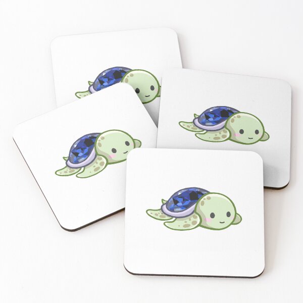 Item preview, Cute Baby Sapphire Sea Turtle Sticker designed and sold by 10six.