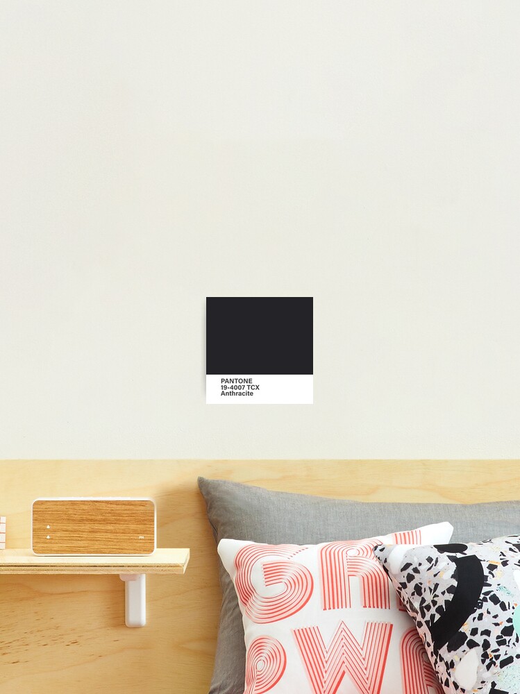 "pantone 19-4007 TCX Anthracite" Photographic Print For Sale By ...