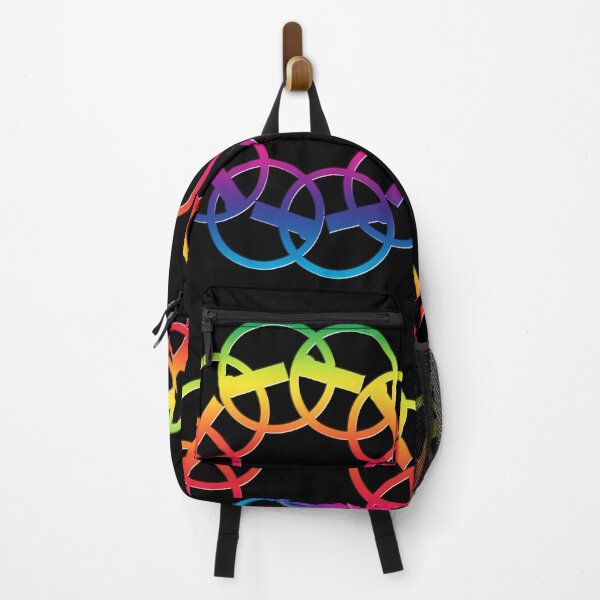 Item preview, Rainbow Mandala on a Black Background, Large Sized Non-Repeating Image designed and sold by Nicolette Olivier.
