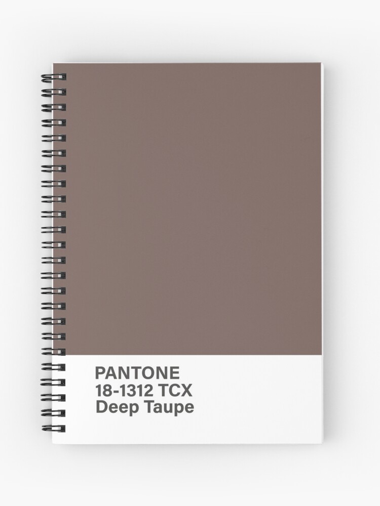 pantone 18-1312 TCX Deep Taupe | Spiral Notebook
