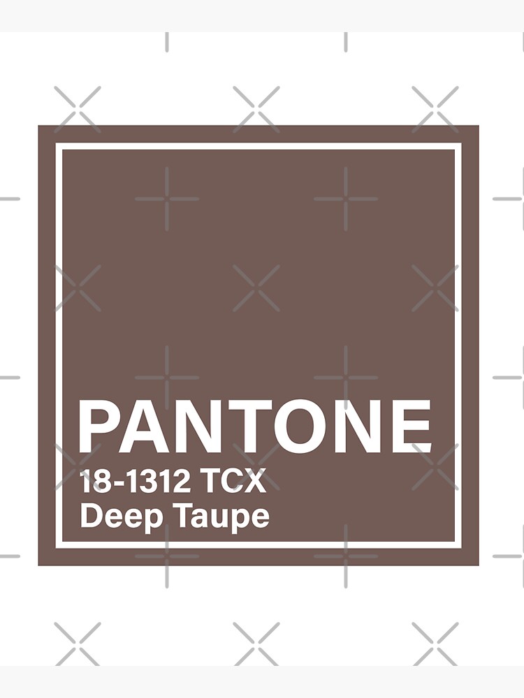 Pantone Cotton Swatch 18-1312 Deep Taupe