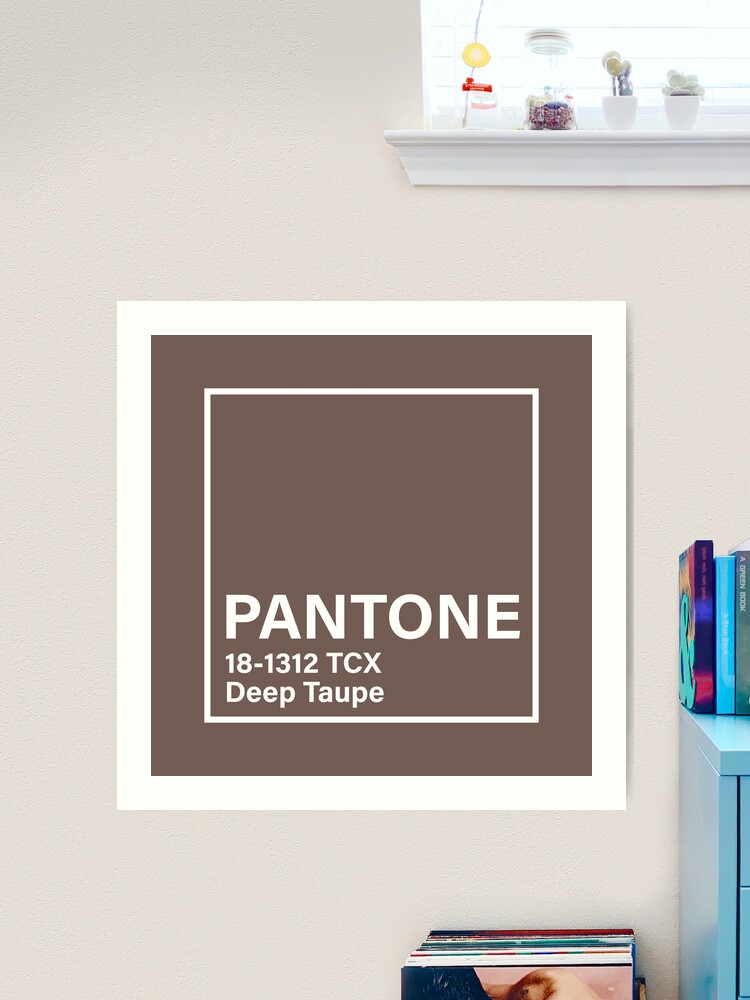 pantone 18-1312 TCX Deep Taupe | Poster