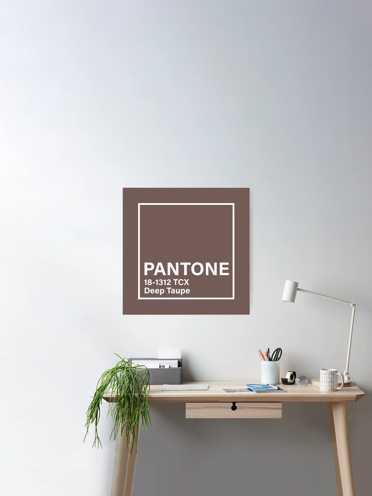 PANTONE Smart 18-1312X Color Swatch Card, Deep Taupe - Wall Decor