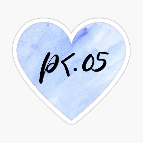 M + P Heart Sticker for Sale by mateusz779