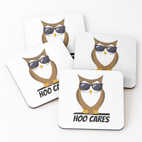 Item preview, Hoo Cares - Funny Owl Pun designed and sold by NechEmpire.