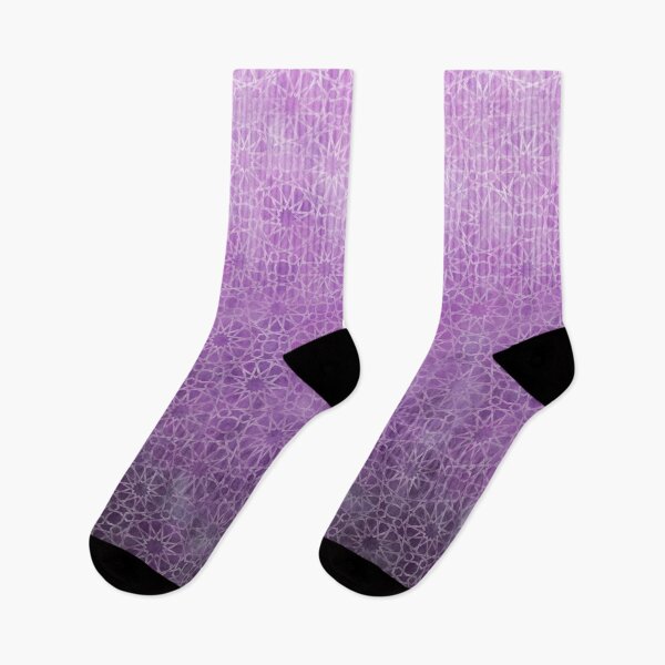 Item preview, Moroccan tiles in ombre gradient purple designed and sold by Rebecca Reck Art.