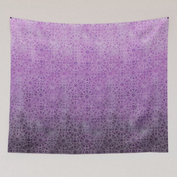 Item preview, Moroccan tiles in ombre gradient purple designed and sold by Rebecca Reck Art.