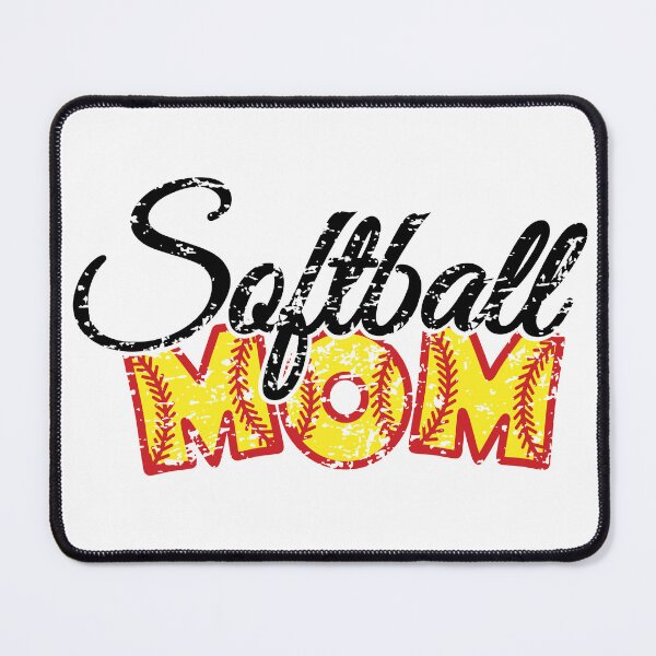 Item preview, Distressed softball mom with red stitches designed and sold by PepaAnaRB.