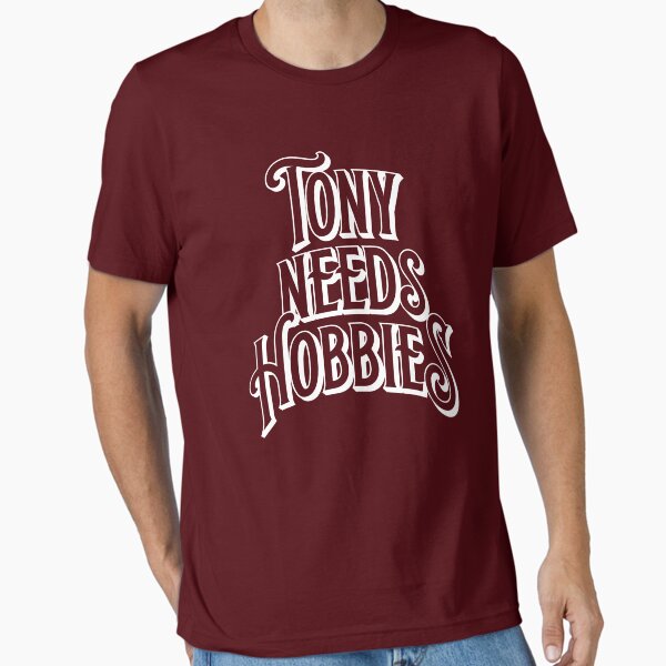 Tony Needs Hobbies White Essential T-Shirt