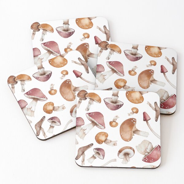 Item preview, watercolor mushrooms designed and sold by GinColorist.
