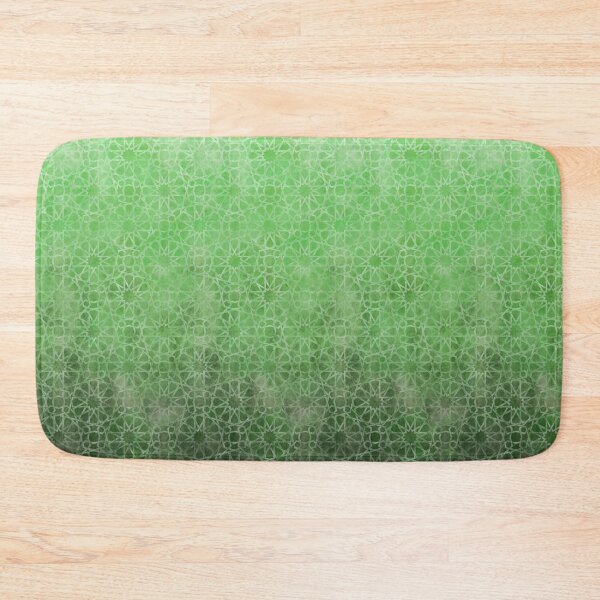 Item preview, Moroccan tiles in ombre gradient in green designed and sold by Rebecca Reck Art.
