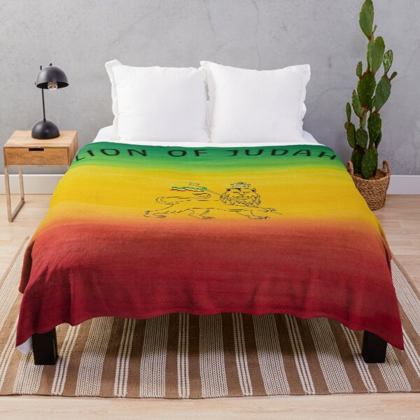 Item preview, Lion Of Judah - Rasta Duvet With Large Black Text designed and sold by kernowerno.