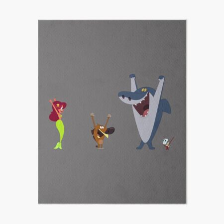 zig and sharko, zig sharko, sharko, zig  Art Board Print for Sale