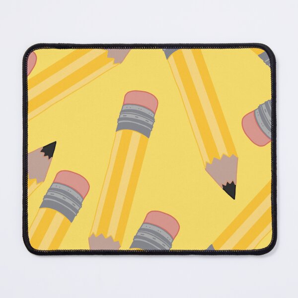 Item preview, Pencils Pattern (Large) on Yellow Background designed and sold by MakerOfPaper.