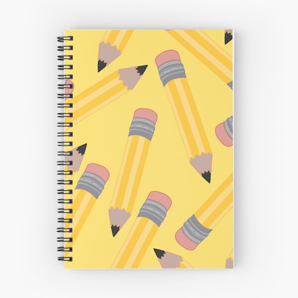 Aperçu de l'œuvre Motif de crayons (grand) sur fond jaune créée et vendue par MakerOfPaper.