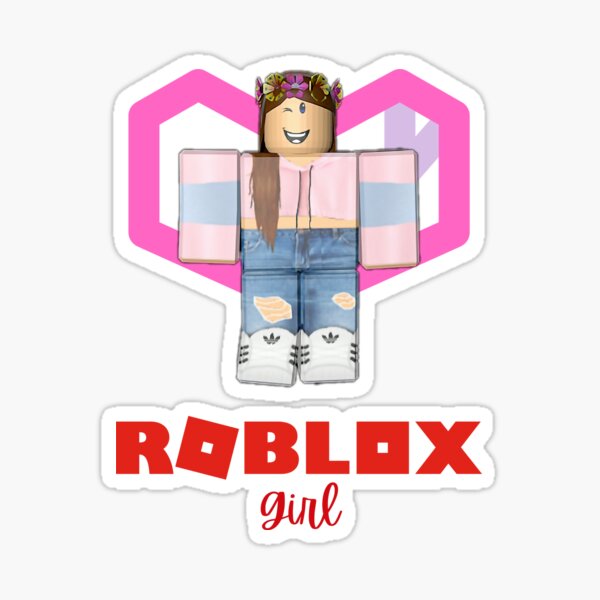 Roblox Girl Sticker By Dugarts Redbubble