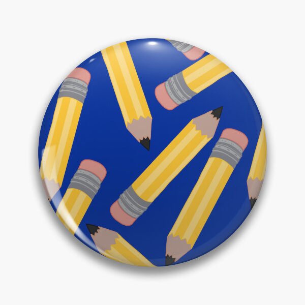 Item preview, Pencils Pattern (Large) on Blue Background designed and sold by MakerOfPaper.