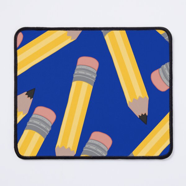 Item preview, Pencils Pattern (Large) on Blue Background designed and sold by MakerOfPaper.