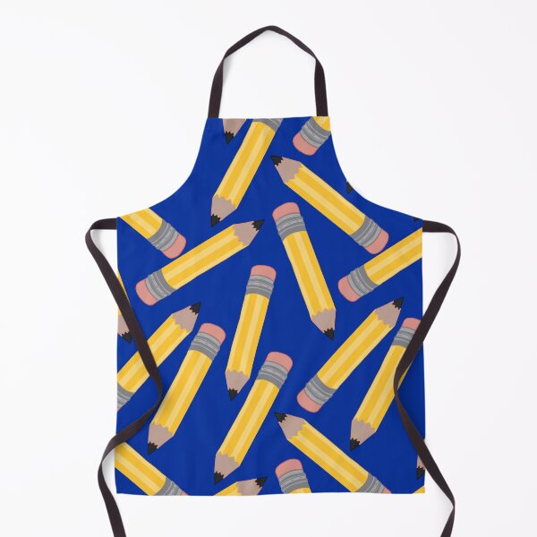 Item preview, Pencils Pattern (Large) on Blue Background designed and sold by MakerOfPaper.