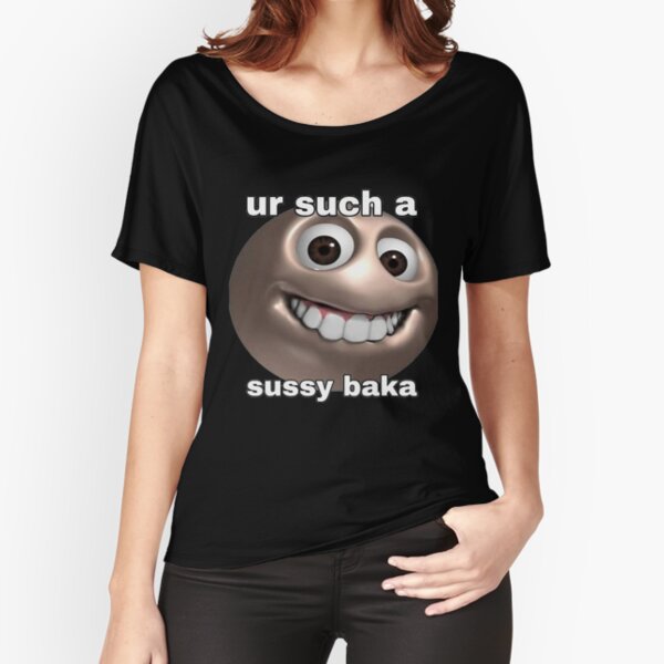 Custom Sussy Baka Funny Sus Meme T Shirt Round Patch By Swaratpoavonabil -  Artistshot