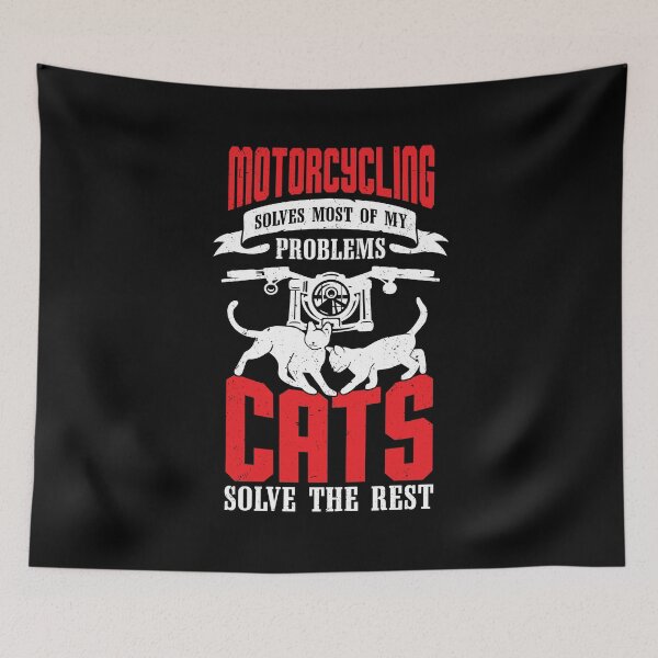 Item preview, Motorbike Motorcycling Cat Lover Biker Gift designed and sold by Marcid95.
