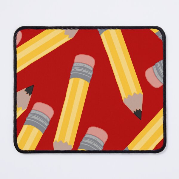 Item preview, Pencils Pattern (Large) on Red Background designed and sold by MakerOfPaper.