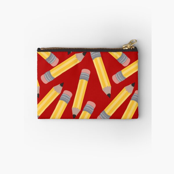Item preview, Pencils Pattern (Large) on Red Background designed and sold by MakerOfPaper.