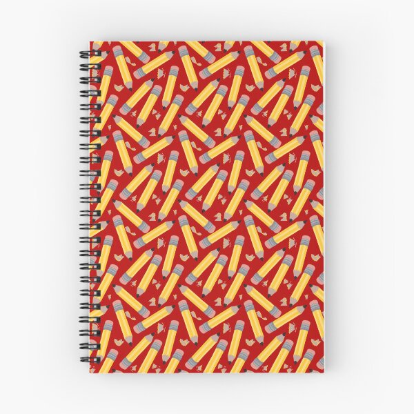 Artikelvorschau, Gelbe Bleistifte auf rotem Hintergrund entworfen und verkauft von MakerOfPaper.