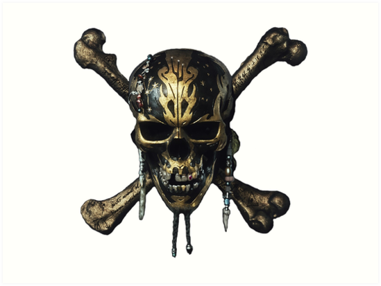 Pirates Of The Caribbean Dead Men Tell No Tales Skull Art Prints By