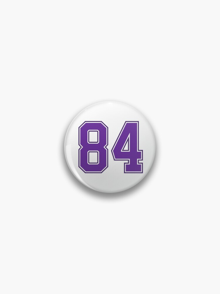 Eighty-Four Jersey Number Sports 84 Sticker for Sale by HelloFromAja