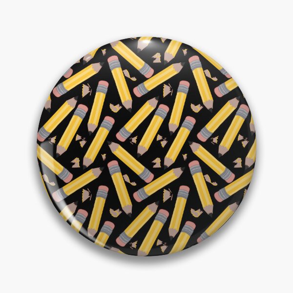 Item preview, Yellow  Pencils on Black Background designed and sold by MakerOfPaper.