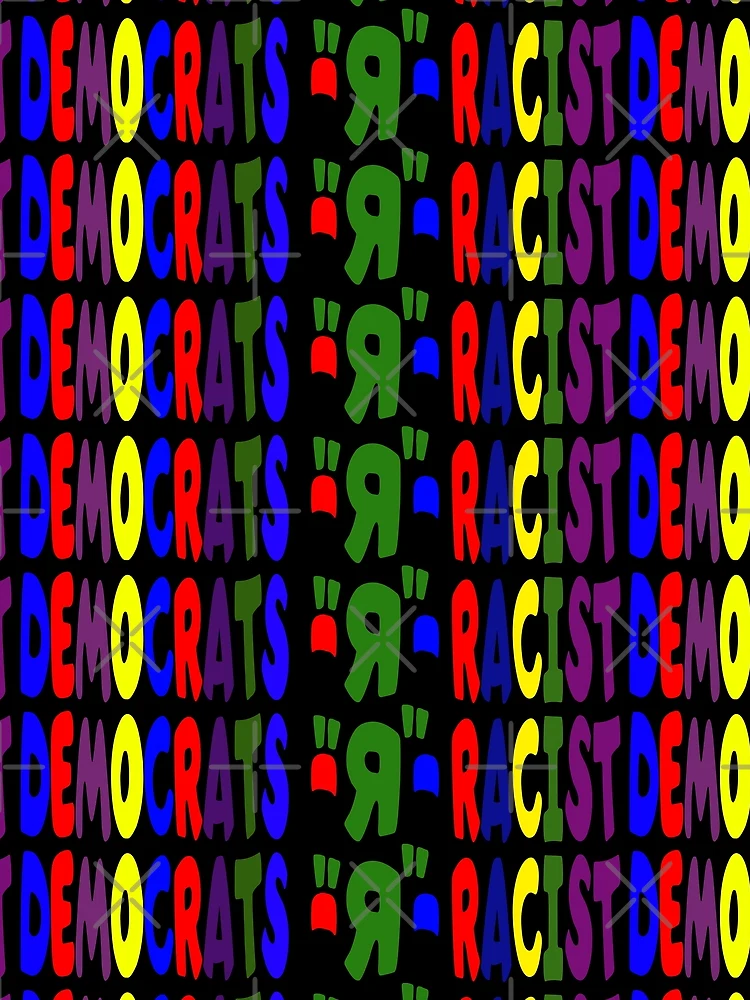 Thumbnail 3 of 3, Scarf, DEMOCRATS "R" RACIST designed and sold by CRINGEWORTHY TEES.