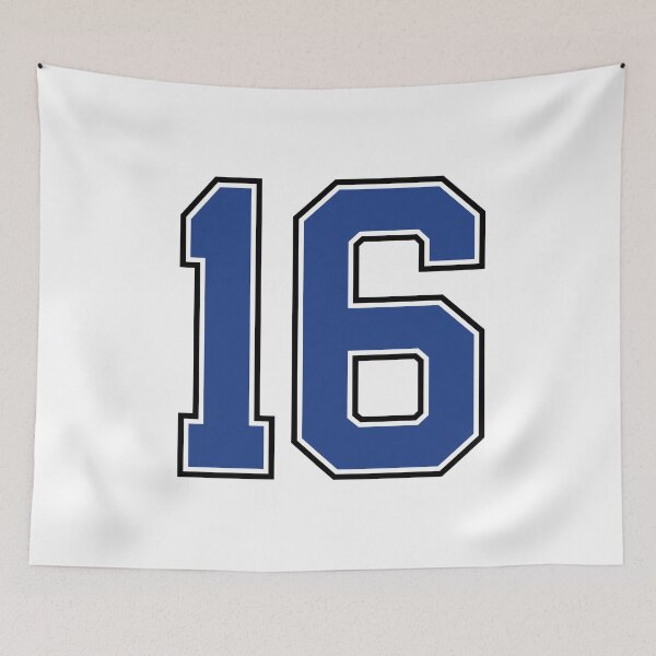 Item preview, Number 16 lucky sports jersey sixteen designed and sold by HeavyStyle.