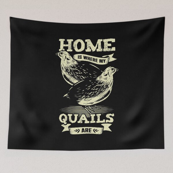 Item preview, Home Is Where My Quails Are Animal Lover Gift designed and sold by Marcid95.