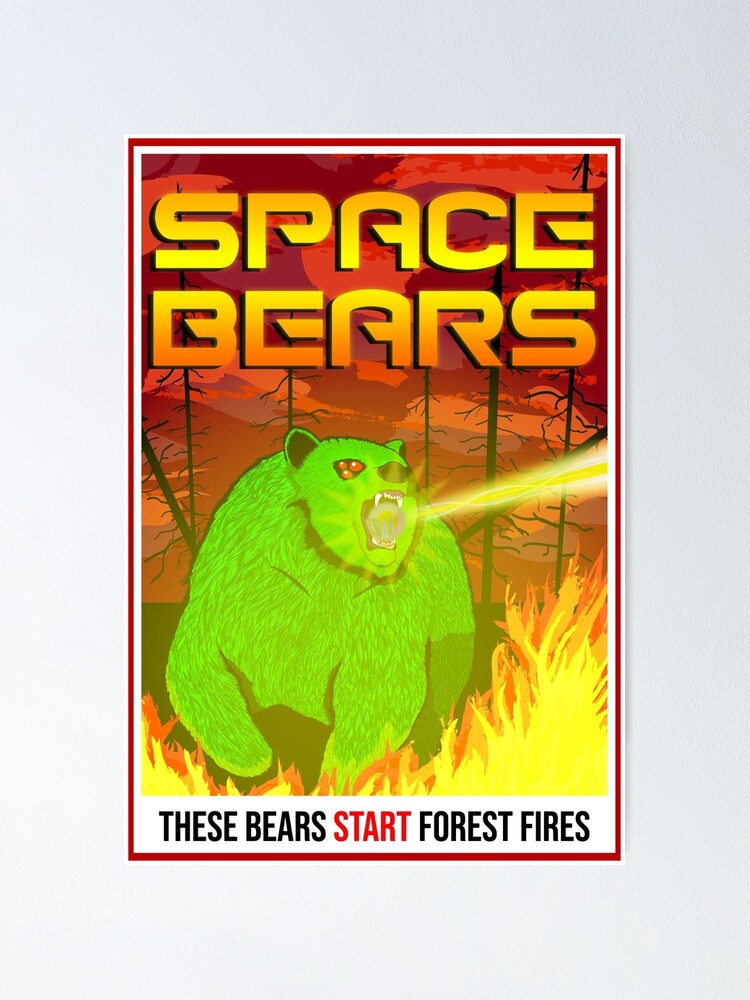 "SPACE BEARS-B Movie Poster" Poster For Sale By Victoryiousbig | Redbubble