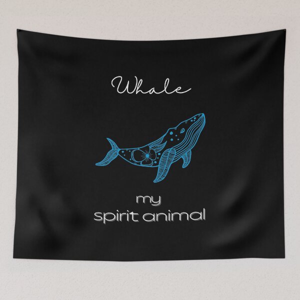 Item preview, Whale totem spirit animal Floor Pillow designed and sold by MagicWolfStar.
