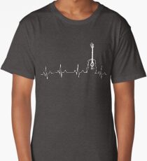 GUITAR SHIRTGUITAR HEART BEAT SHIRT Long T-Shirt